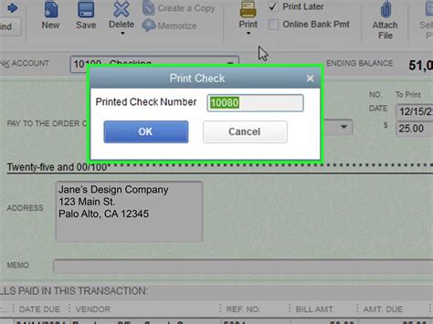 can i print checks from quickbooks online