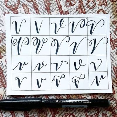 How do you write V in cursive vibrancy? Exploring the art of cursive writing.